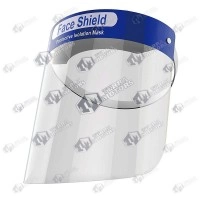 Viziera protectie din plastic cu burete si elastic
